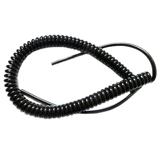 Flexible 3 core spiral cord coiled cable colorful PUR/PU/PVC spiral cable for automatic door