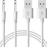 PEKUO 2 Pack Replacement DC Charging Cable 2.5mm USB Adapter Cord Fast Charging Cord, Great for Most Wand Massager